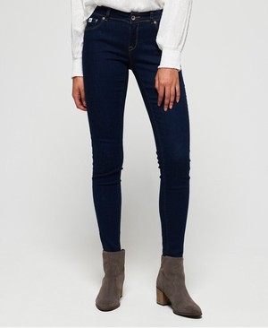 Superdry Cassie Skinny Női Farmer Sötétkék | FGBPD4069